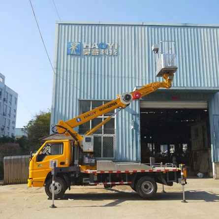 utility truck with bucket lift